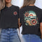 Women's Floral Beach Sunset T Shirt Short Sleeve Vacation Top for Summer Beach Lover Casual Wear